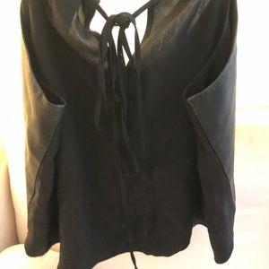Mason Tops - Mason Black Crop Leather Tank Mason Tops - Mason Black Crop Leather Tank